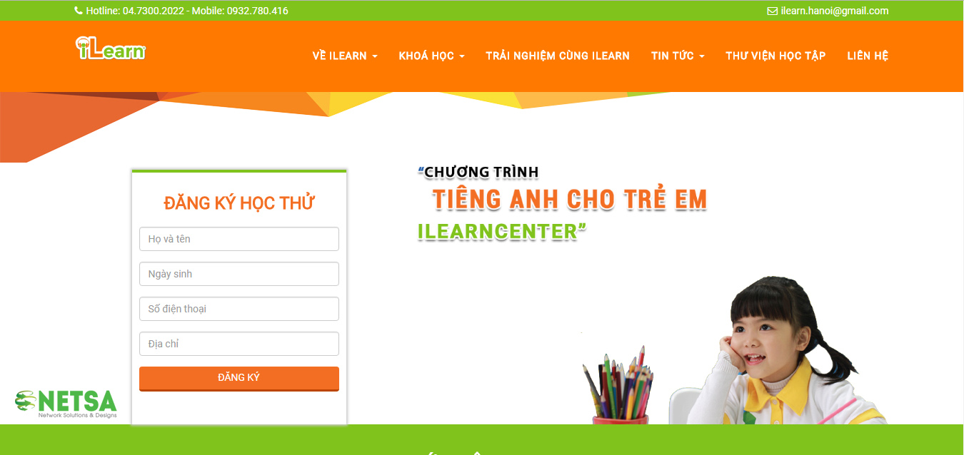 Thiết kế website trung tâm dạy tiếng anh, luyện thi toiec chuyên nghiệp tại Thủ Đức