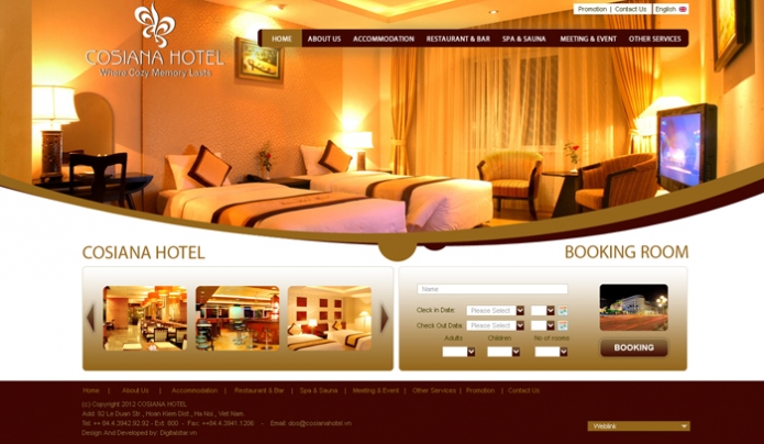 Thiết kế website nhà hàng khách sạn chuyên nghiệp đa ngôn ngữ